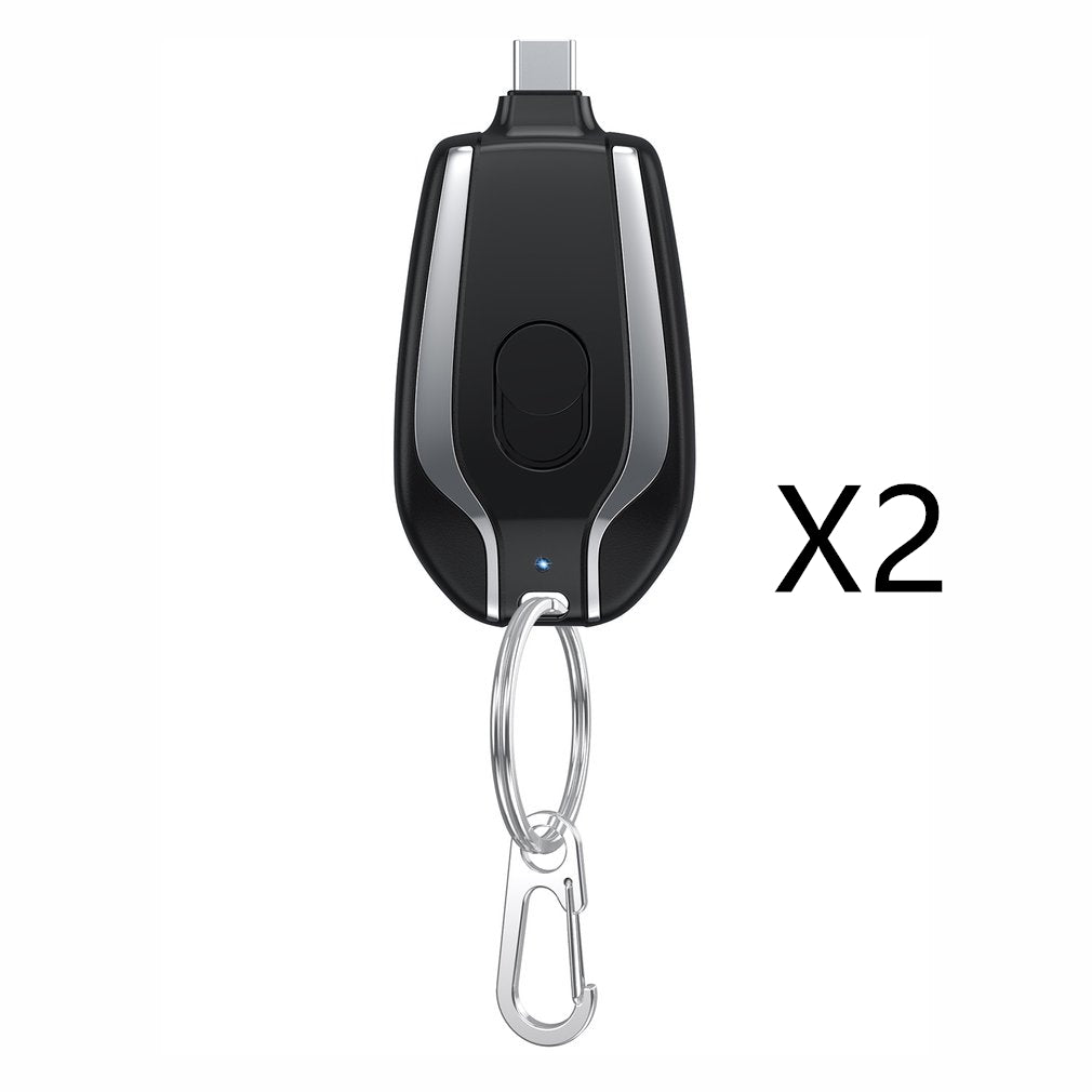 Mini power bank keychain