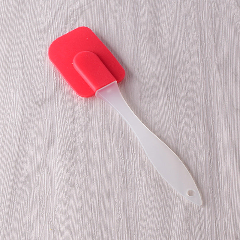 Silicone cream mixing spatula
