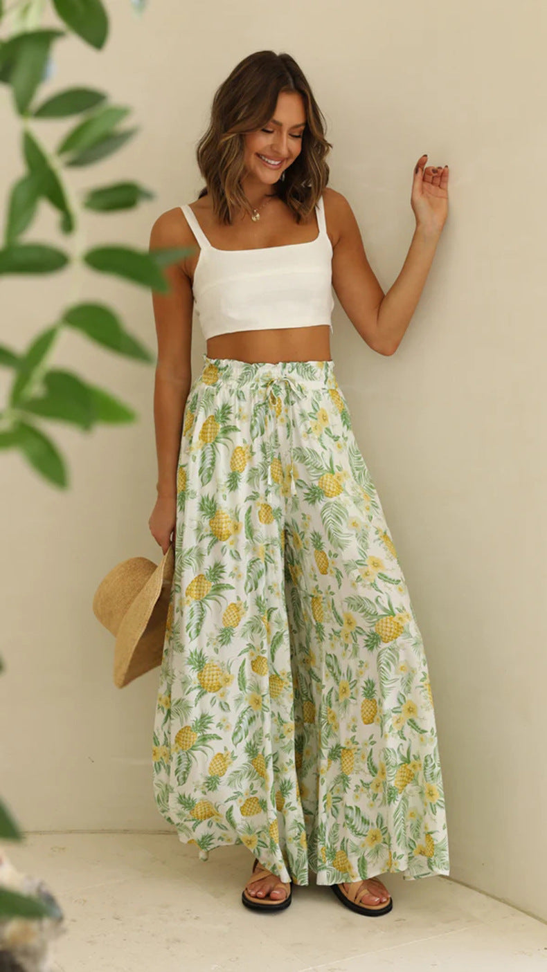 Wide Leg Loose Pants With Pockets