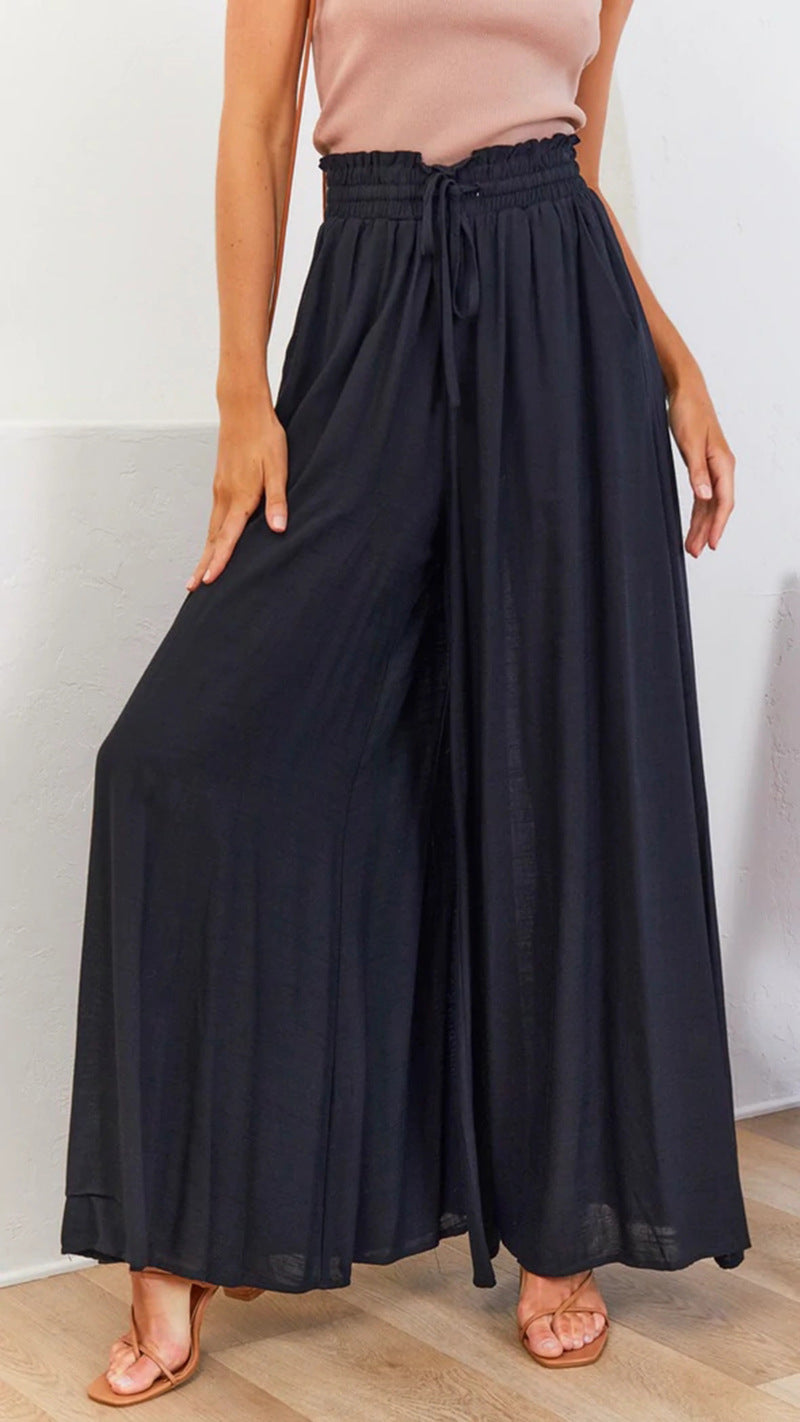 Wide Leg Loose Pants With Pockets
