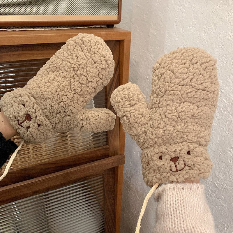 Warm Thick Cartoon Plush Gloves