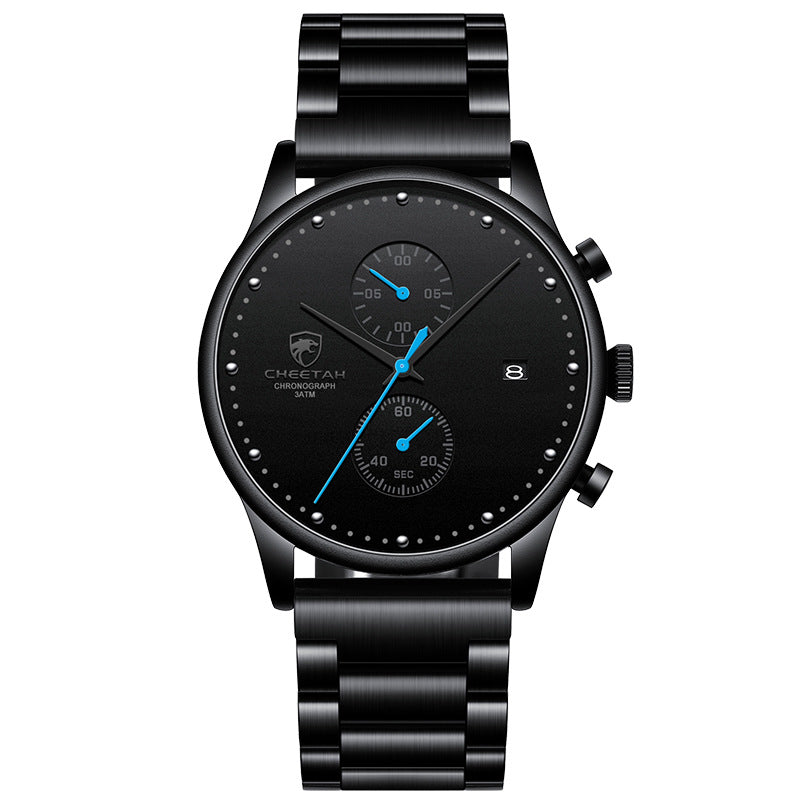 Multifunctional Steel Band  Waterproof  Men's Watch