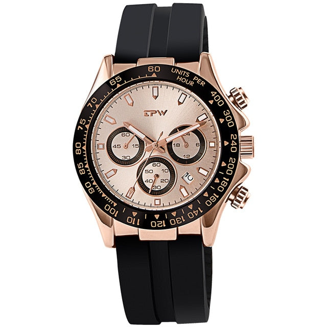 Multifunction Silicone Quartz Watch