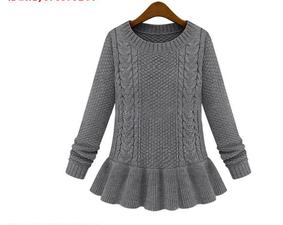 women  neck dress style sweater