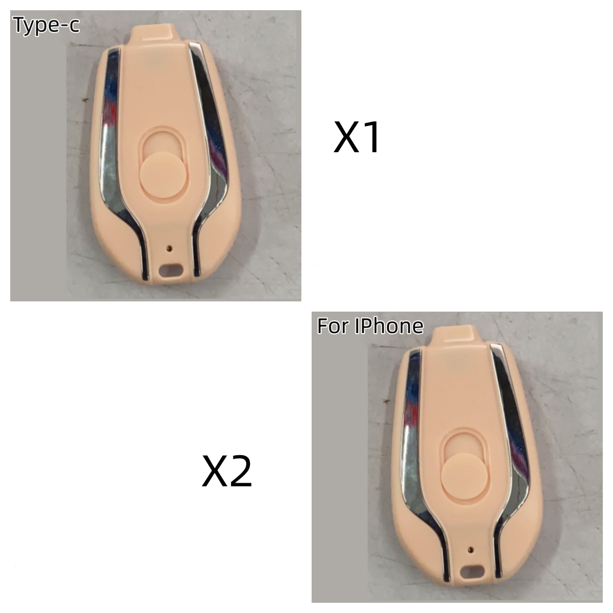 Mini power bank keychain