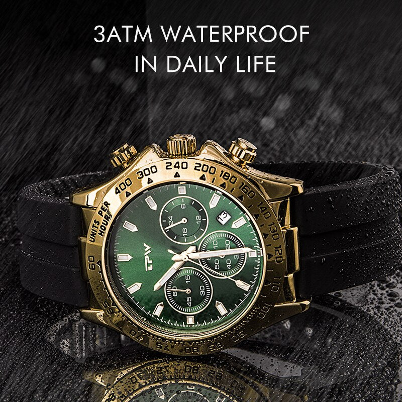 Multifunction Silicone Quartz Watch