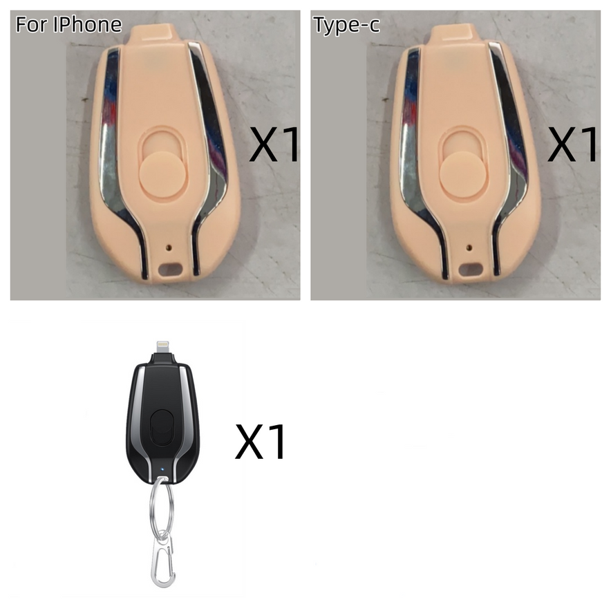 Mini power bank keychain