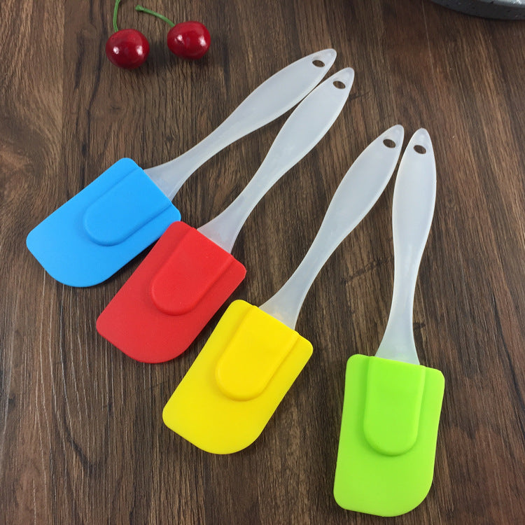 Silicone cream mixing spatula