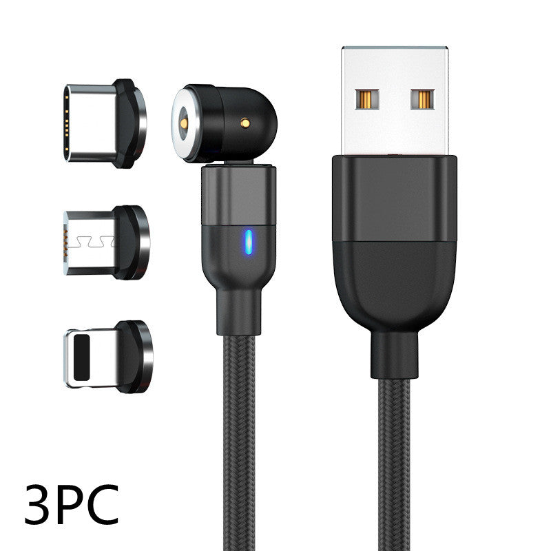3-in-1 Bent Magnetic Cable