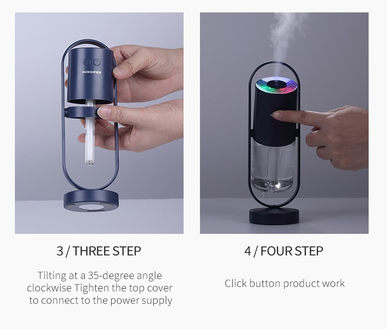 USB Air Humidifier With Projection Lights