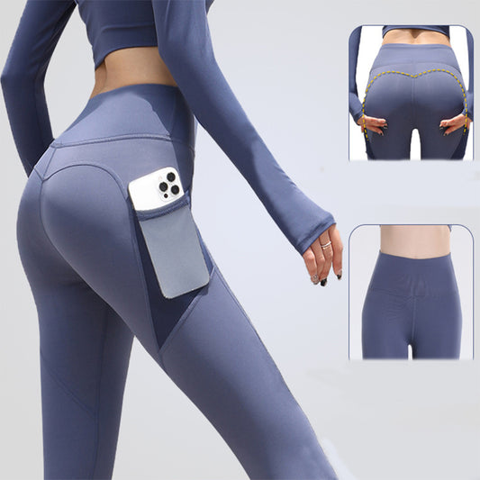 Gym Sport Seamless Leggings With Pockets Push Up
