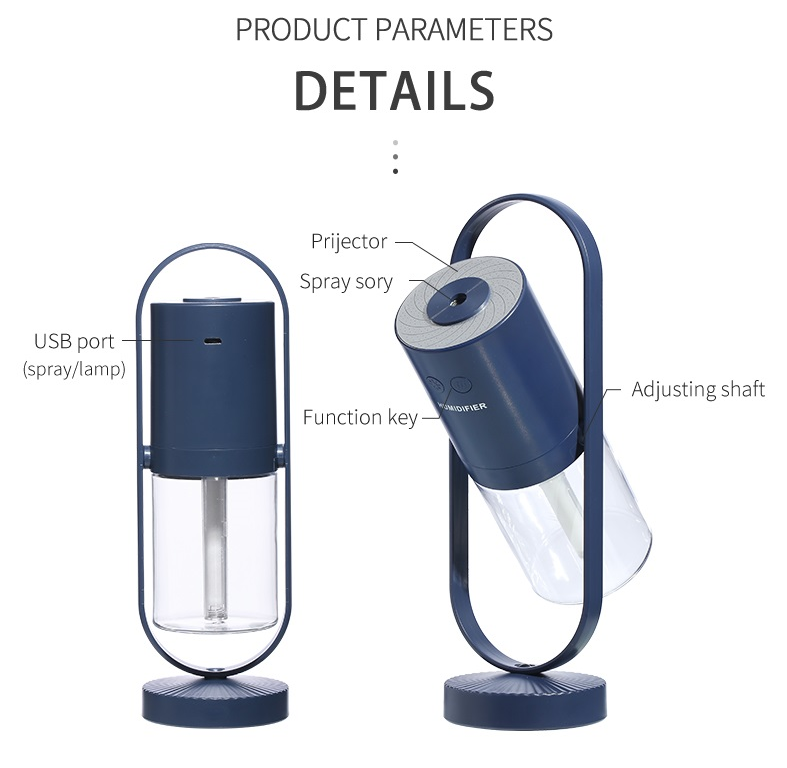 USB Air Humidifier With Projection Lights