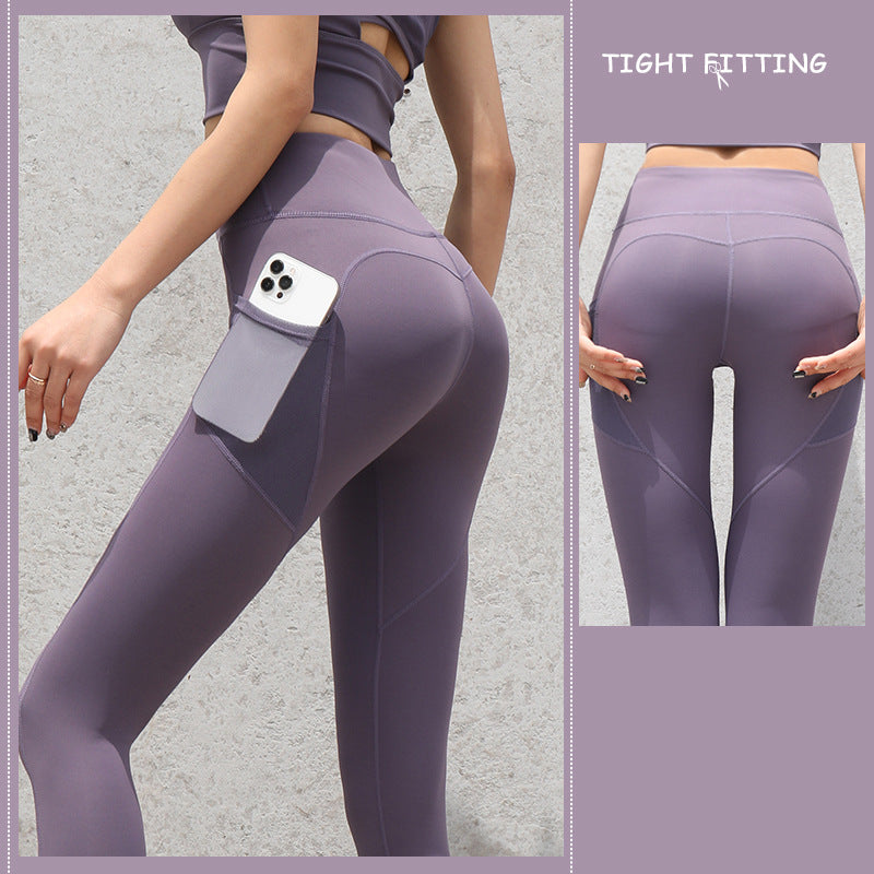 Gym Sport Seamless Leggings With Pockets Push Up