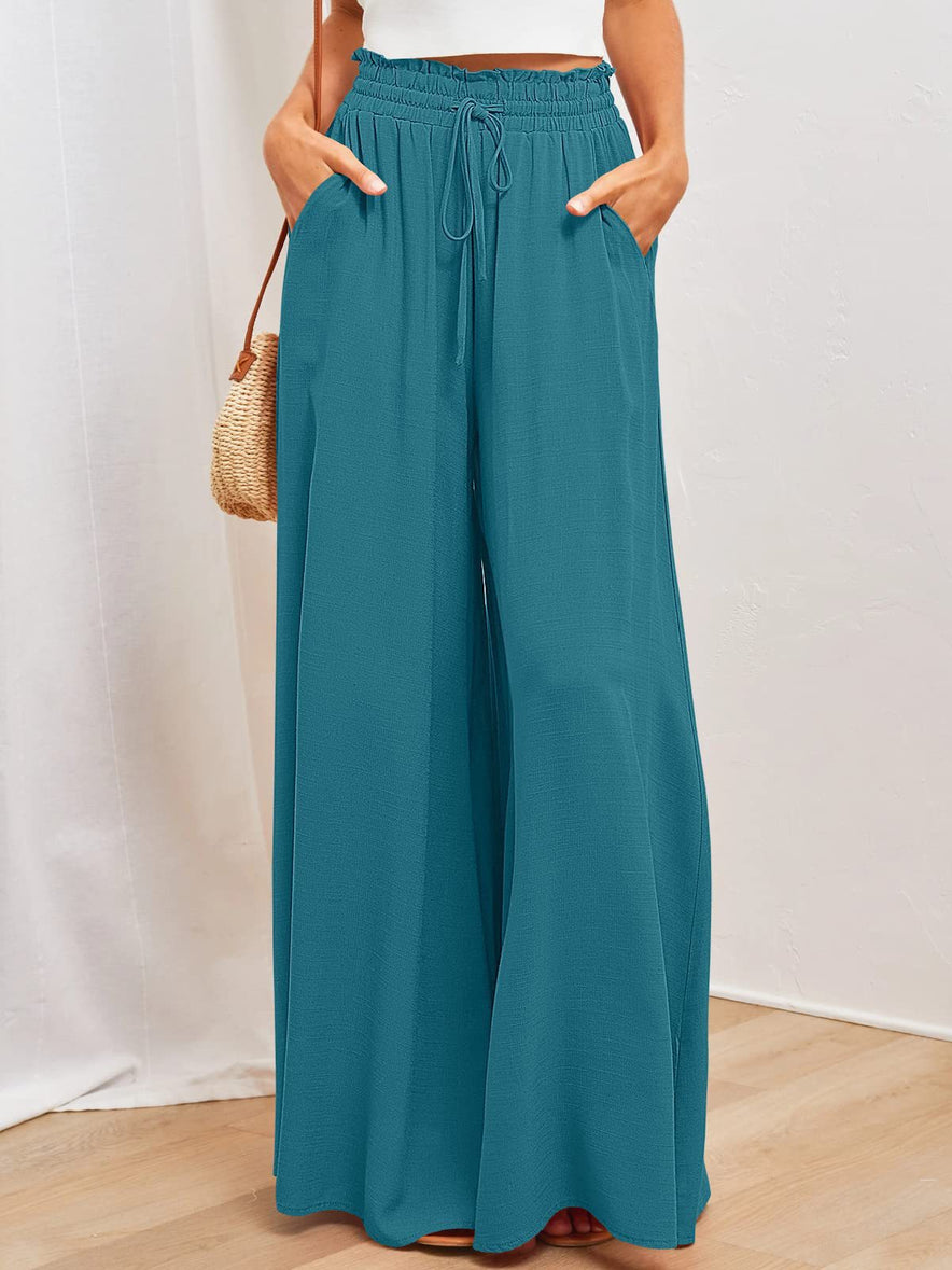 Wide Leg Loose Pants With Pockets
