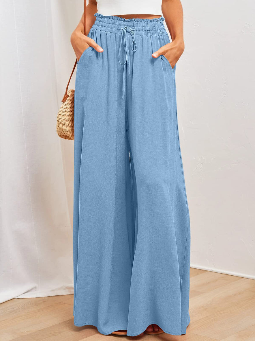 Wide Leg Loose Pants With Pockets