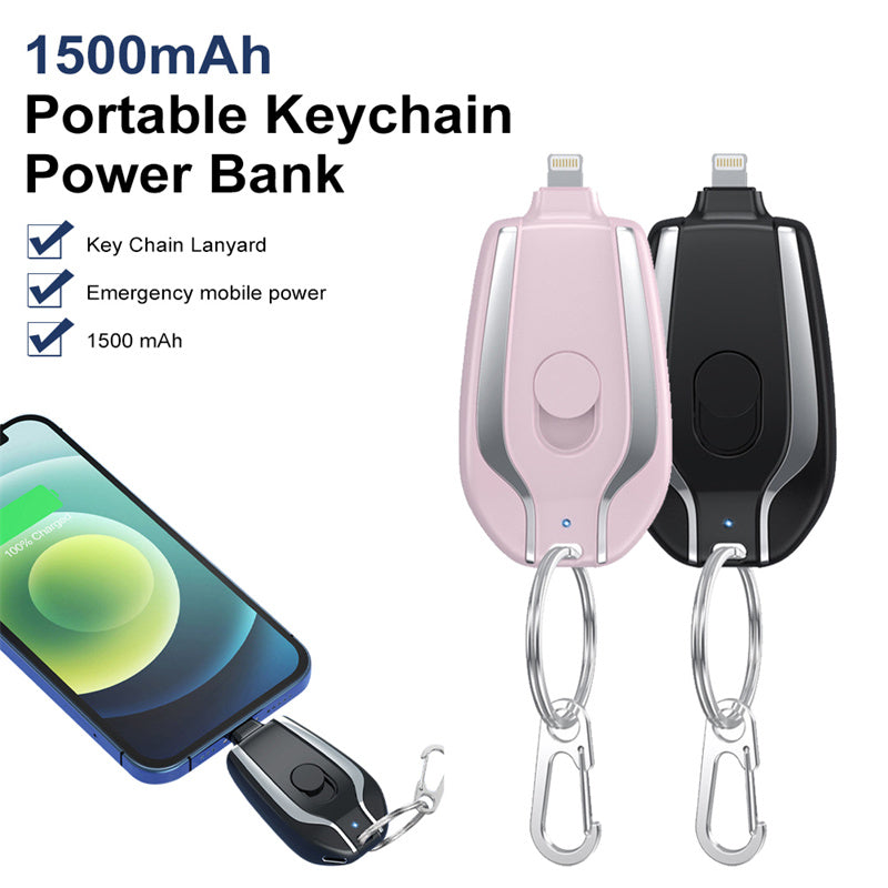 Mini power bank keychain