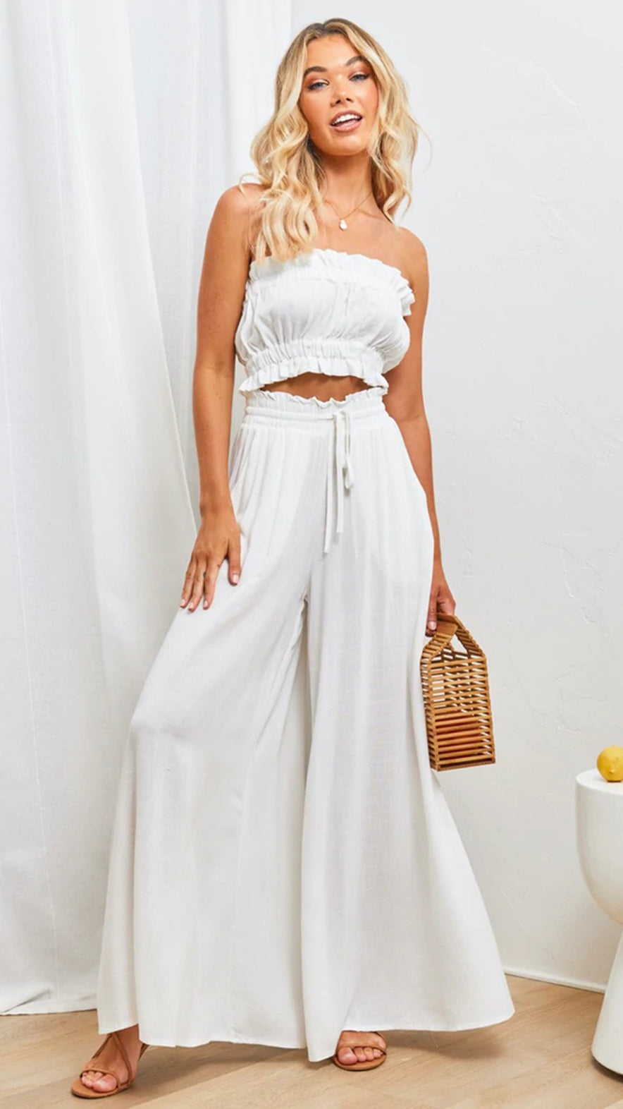 Wide Leg Loose Pants With Pockets