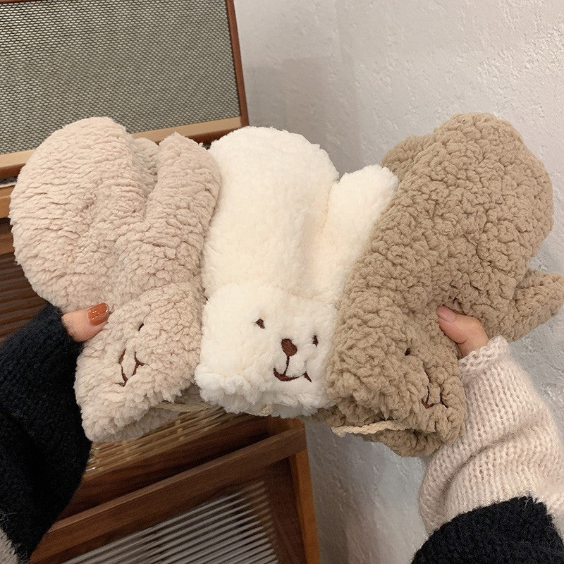 Warm Thick Cartoon Plush Gloves
