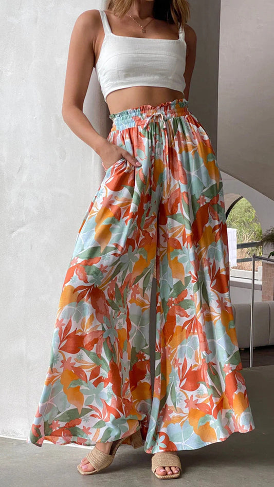 Wide Leg Loose Pants With Pockets