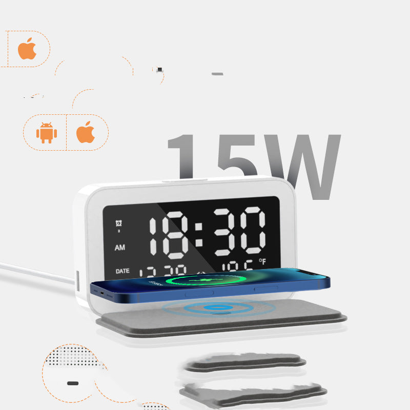6 IN 1 Wireless Charger Clock