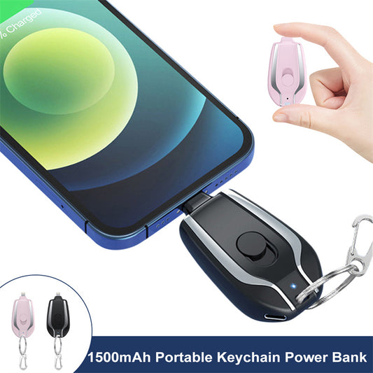 Mini power bank keychain