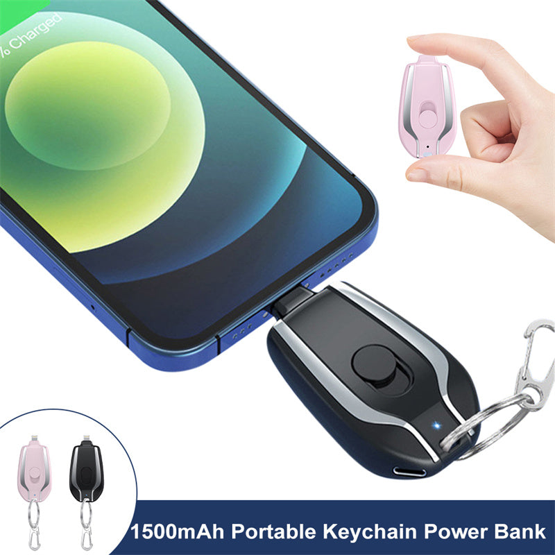 Mini power bank keychain