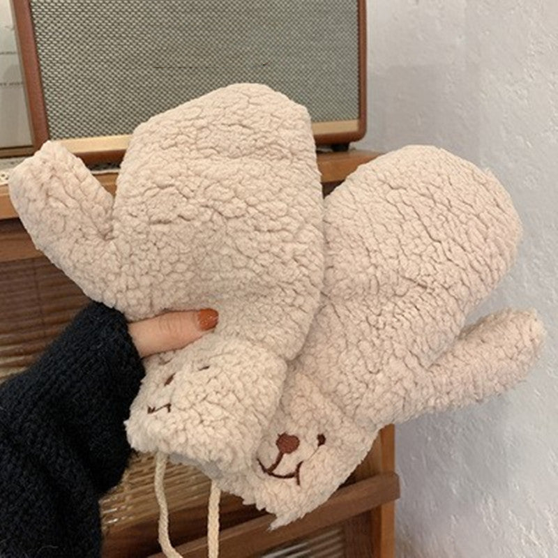 Warm Thick Cartoon Plush Gloves