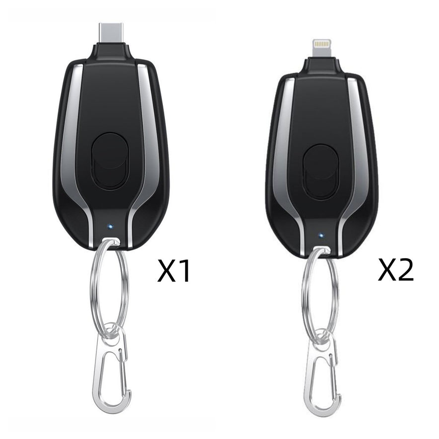 Mini power bank keychain