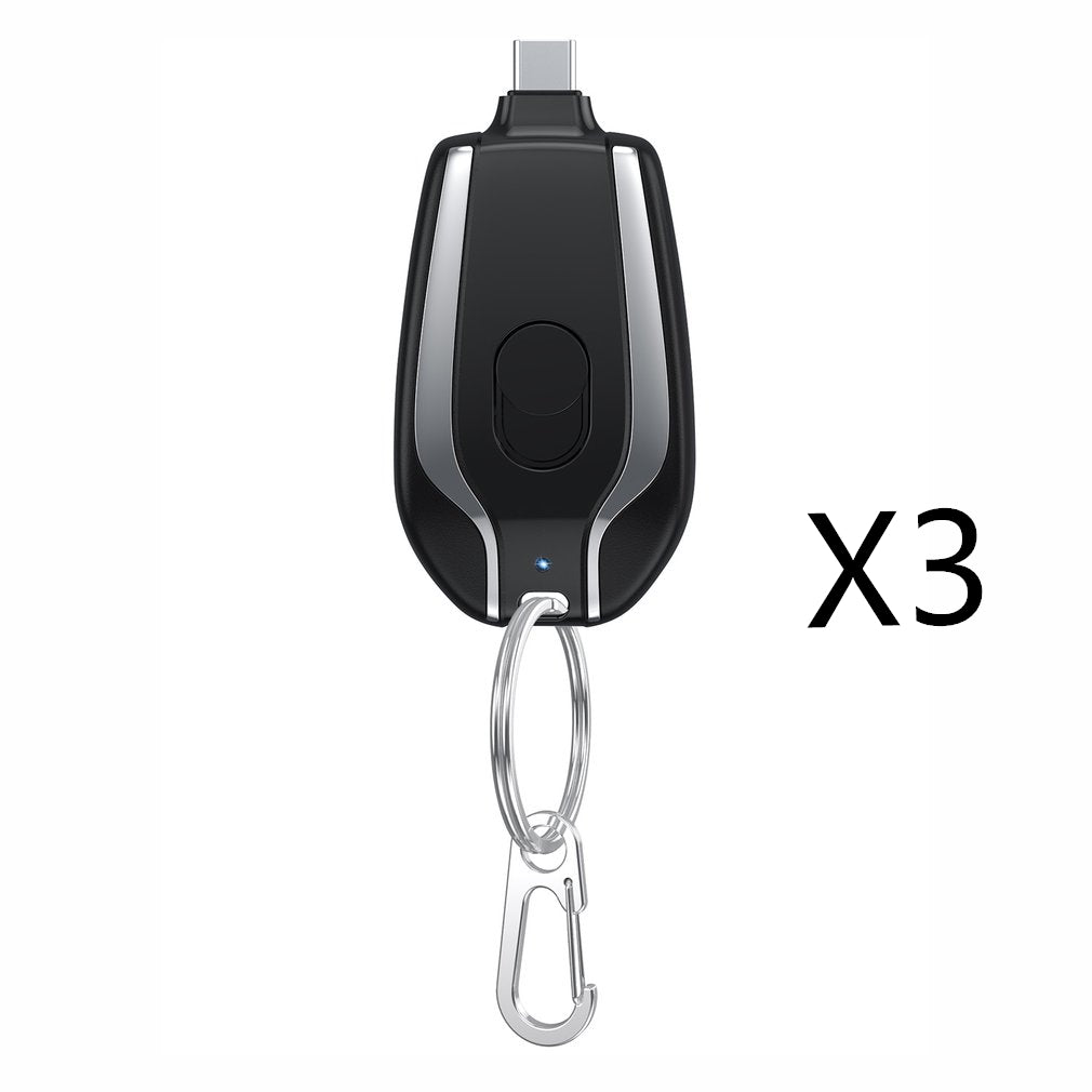 Mini power bank keychain