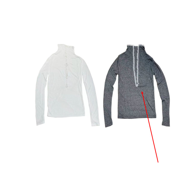 Lace-trimmed Relaxed-fit Thin Base Layer