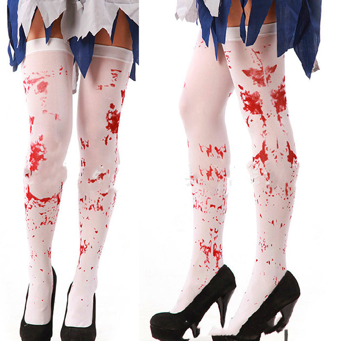 Halloween Bloody Stockings | Masquerade Costume Socks — One Size