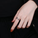 Vintage Old S Pattern Cross Ring