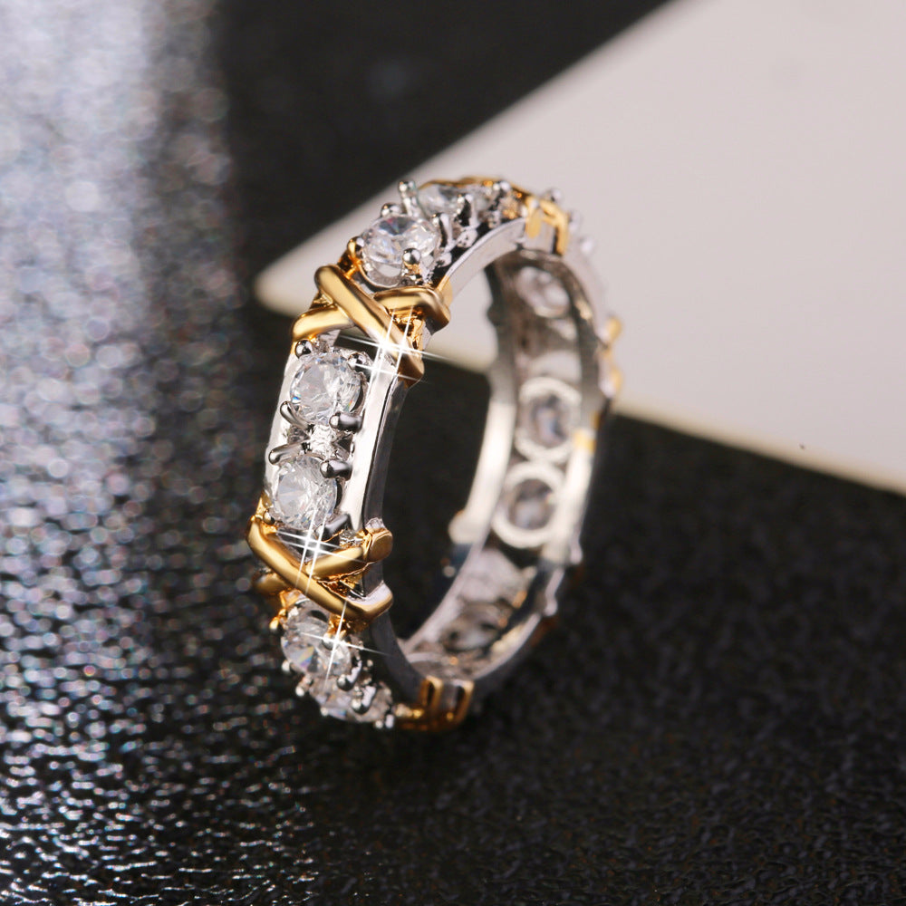 Women's Gold Plated Zircon Ring