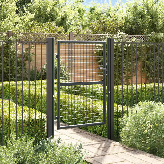 Galvanized Mesh Garden Gate