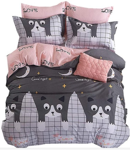 Polyester Aloe Cotton Bedding Set 3-4 Piece 1.2-2.2m Sizes
