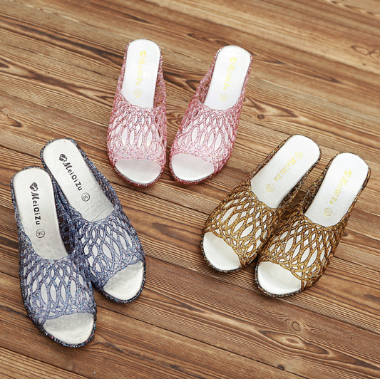 Bling Wedges Slippers