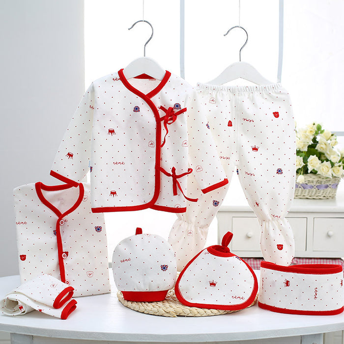 Pure Cotton Newborn Gift Set 7-Piece Baby Clothing 59cm