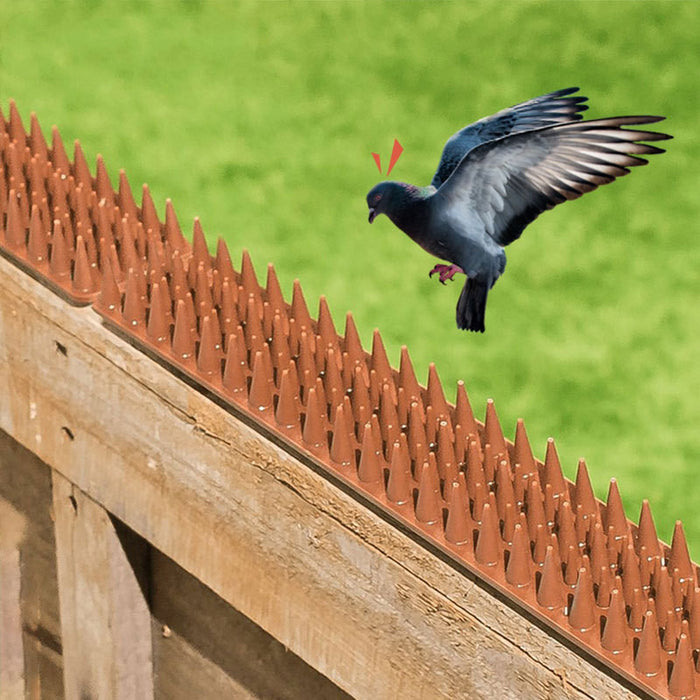 Anti-Bird & Anti-Cat PE Spike Strip | Balcony & Garden Animal Deterrent — Universal Fit