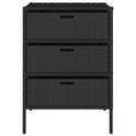 Garden Cabinet 55x Poly Rattan