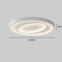 Bedroom LED Ceiling Light | Modern Flush Mount Chandelier — Dimmable Living Room Lamp