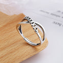 Vintage Old S Pattern Cross Ring