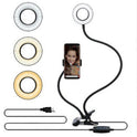 LED Selfie Ring Light for Live Adjustable Makeup Light-8cm Stand