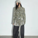 Artists Deconstructed Fringed Raw-edged Chanel-style Jacket