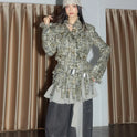 Artists Deconstructed Fringed Raw-edged Chanel-style Jacket