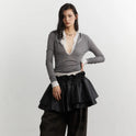 Lace-trimmed Relaxed-fit Thin Base Layer