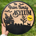 Personalized Halloween Home Decor | Custom Wood Sign — Spooky Season Decoration