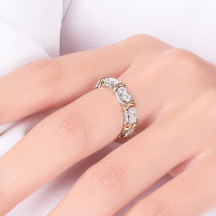 Women's Gold Plated Zircon Ring