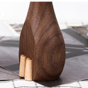 Nordic Home Decoration | Wooden Cat & Mouse Figurine Set — Minimalist Desk Decor