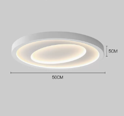 Bedroom LED Ceiling Light | Modern Flush Mount Chandelier — Dimmable Living Room Lamp