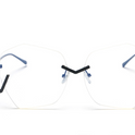 flat lens polygonal sunglasses